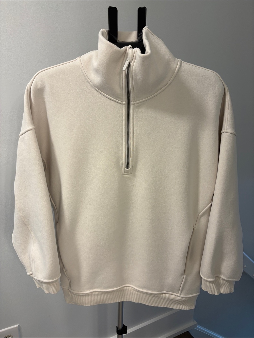 Lululemon Thick Fleece Half Zip ~ XS/S ~ White Opal